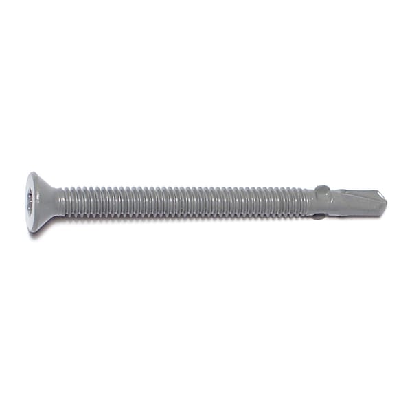 Saberdrive Self-Drilling Screw, #14 x 3 in, Gray Ruspert Steel Flat Head Torx Drive, 1400 PK 09747 - main